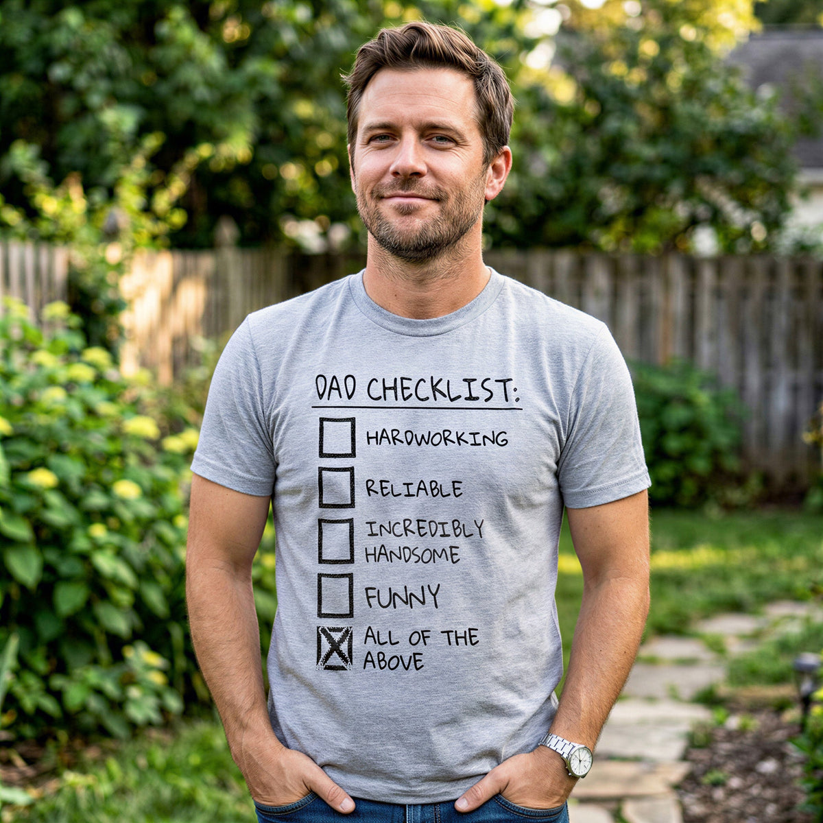 Dad Checklist Men's T Shirt