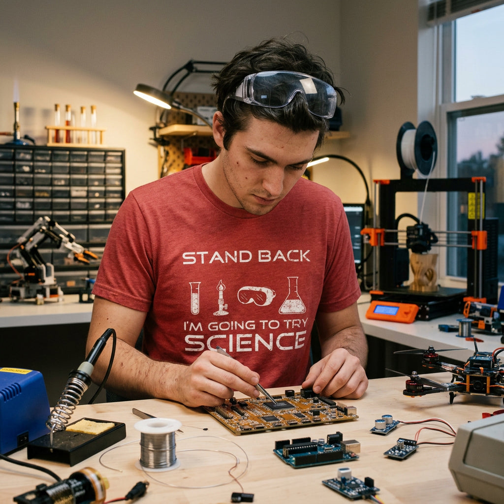 Stand Back I'm Going To Try Science Men's T Shirt