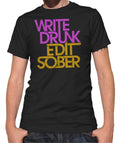 Men's Write Drunk Edit Sober T-Shirt